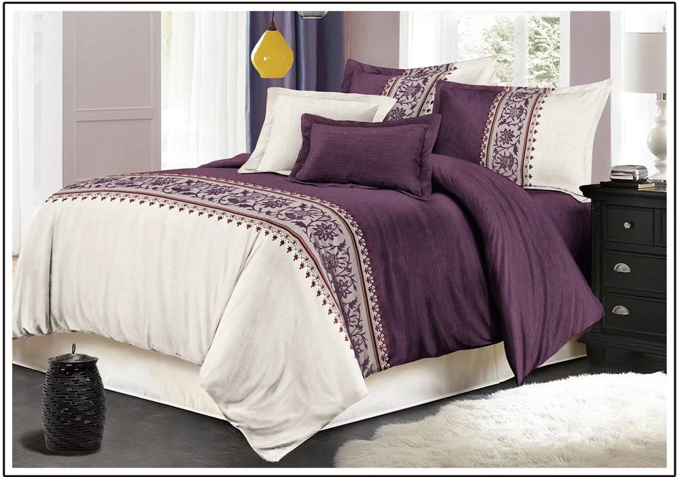 World Trade Home Textile Cross-border Satin Satin Three-piece