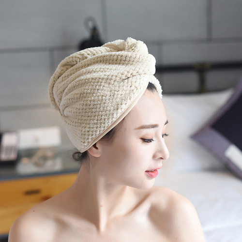 Japanese-style thickened dry hair cap for adults, strong absorbent dry hair towel, shower cap, turban, children's hair towel quick-drying cap