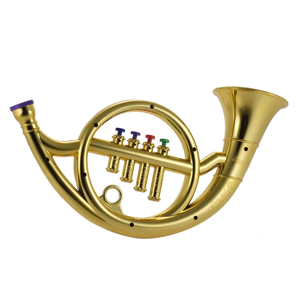 Four tone horn Children&#39;s Musical Instruments Toys golden