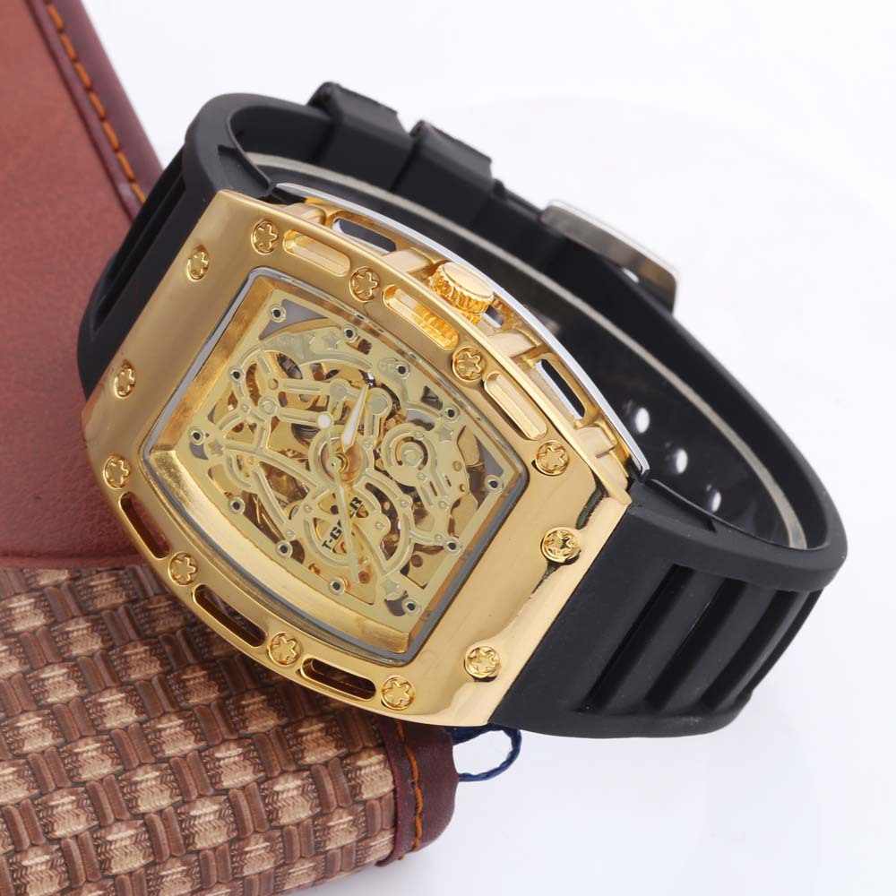 Mechanical Leather Strap Watch 1