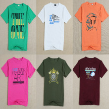 2023夏跑江湖地摊夜市印花男珠地网眼运动棉T恤短袖宽松圆领上装