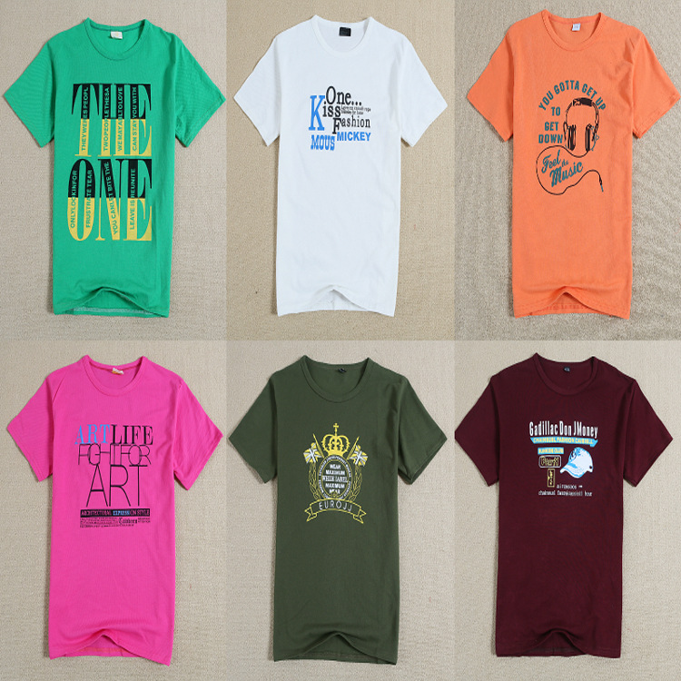 2023夏跑江湖地摊夜市印花男珠地网眼运动棉T恤短袖宽松圆领上装