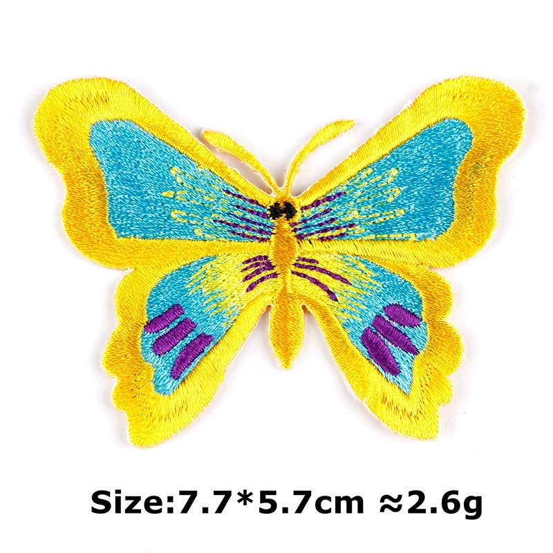 Adhesive patch, with embroidery, print