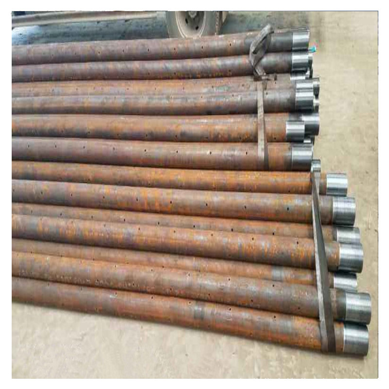 厂家直供 60/76/89/108 钢花管 注浆无缝钢管 桥梁注浆钢花管