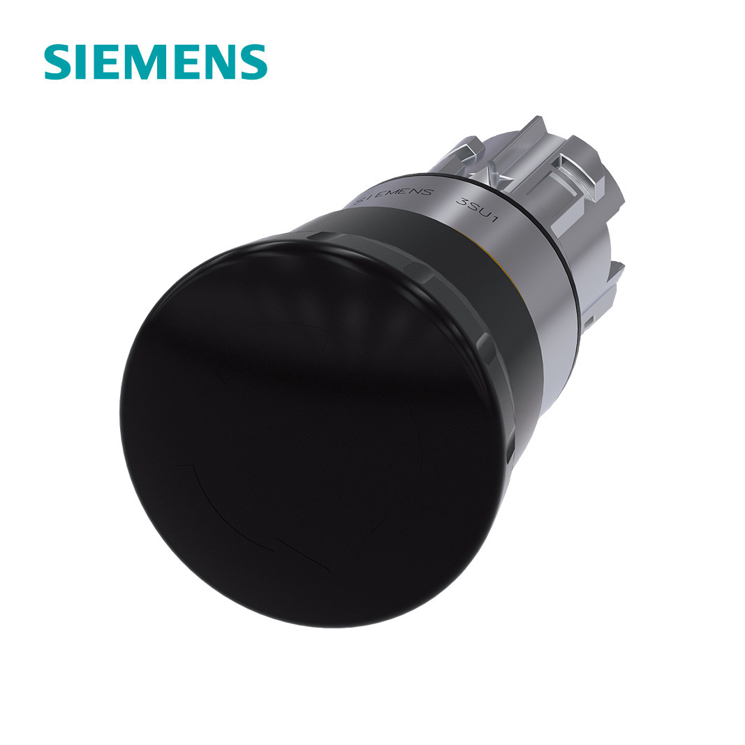 3SU1系列φ22高位蘑菇头金属亮光按钮头