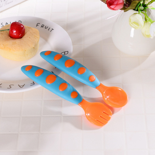 Direct Supply from Manufacturer Baby Spoons and Forks, Baby-Specific Dual-Color Spoons and Forks, Baby Food Utensils for Infants