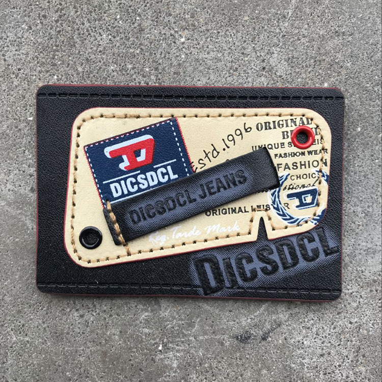 厂家直销新款pu皮标皮牌来样订做 箱包帽子毛线帽皮标牌加工定制