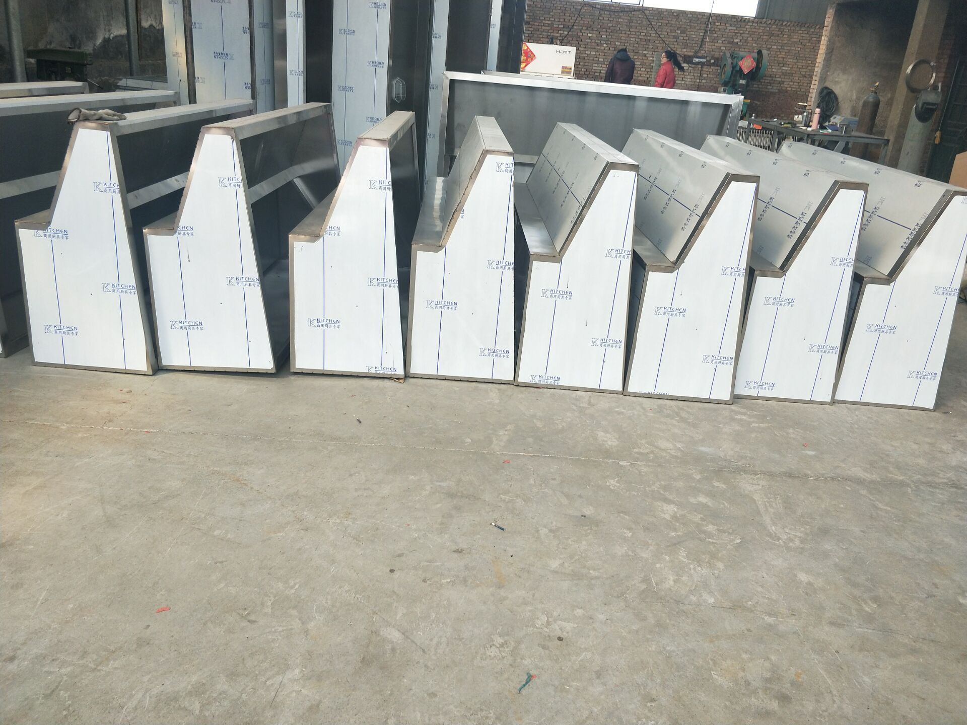 油烟罩不锈钢商用排烟罩一体净化油烟机白铁皮油烟罩烟道弯头烟机