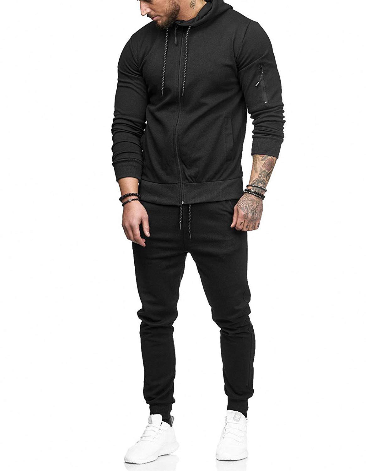 Men's Solid Color Pants Sets Men's Clothing display picture 11