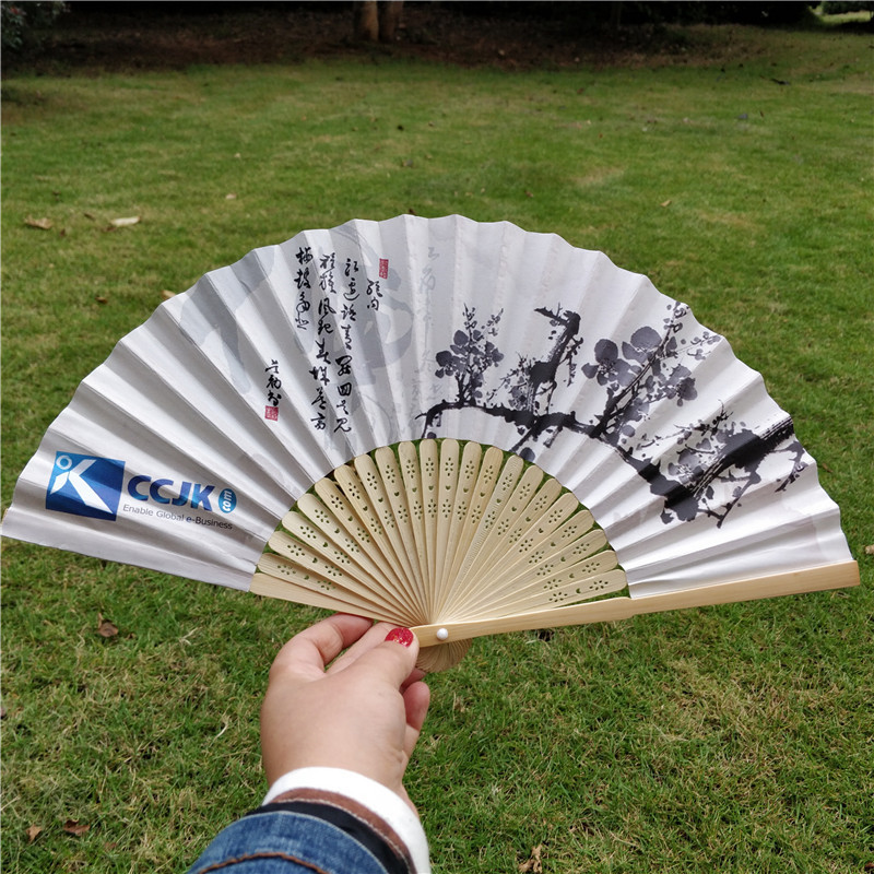 定制6寸广告折叠纸扇定制 工艺扇定做 宣传赠品促销纸扇单面-阿里巴巴