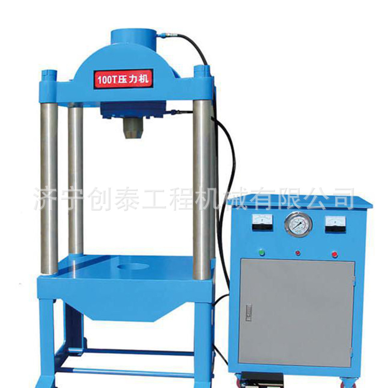 手动液压机价格四柱手动压力机100吨三梁油压机液压整机201808088