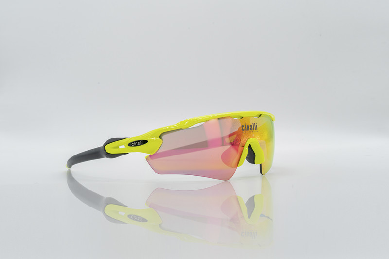 Naga sire CINALLI C-078 Sunglasses Cycling Racing Outdoor Sport Googles Protective TR90 Frame Eyewear w/ Black Polarized Lens