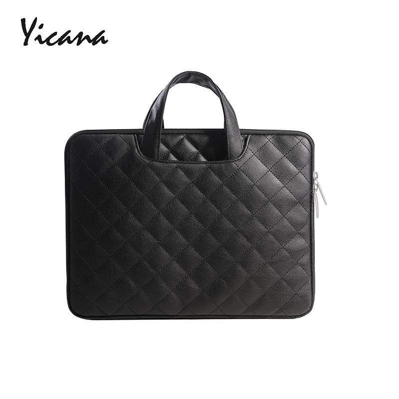 PU Soft Leather Notebook Laptop Bag PU T...