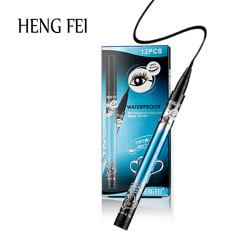 Cross-border Hengfei eyeliner waterproof long-lasting non-smudged ultra-fine black eyeliner pen makeup eyeliner