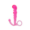 Silicone anal plug four sets of beaded beaded beaded anal plug women with fun backyard plug cross -border foreign trade explosion