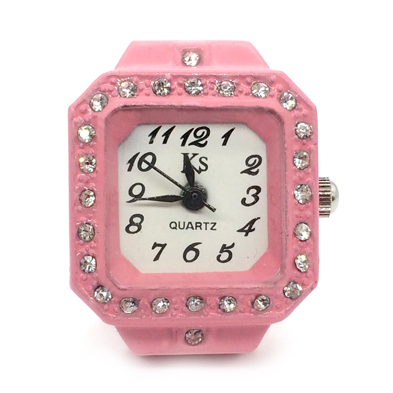 Daily, Street Occasion Quartz Movement Retro Classic Style Square Quartz Watch Rings