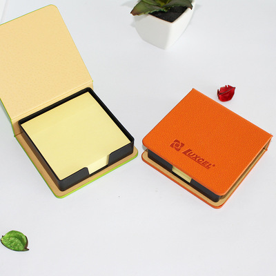 定制便签纸 封面PU变色革商务便携记事贴 厂家直销可定制LOGO盒子