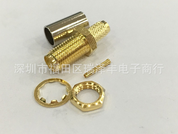GSM GPRS天线转接线母头SMA-C-K3接RG58-3线射频同轴连接器