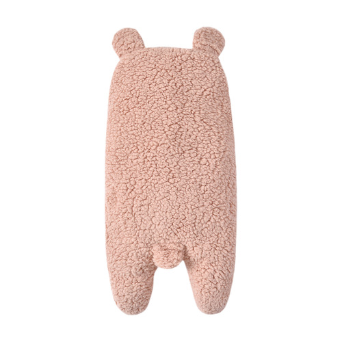 Soft Winter Baby Wrap, Cartoon Lamb Plush Blanket for Infants, Baby Blanket