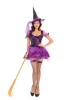 Halloween purple low chest Witch Dress Skirt Party Magic dress