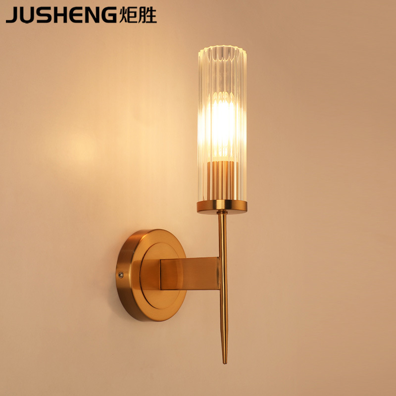 Ju wins new pattern American style LED Wall lamp a living room Entrance hotel engineering Aisle lights Postmodern bedroom Bedside lamp