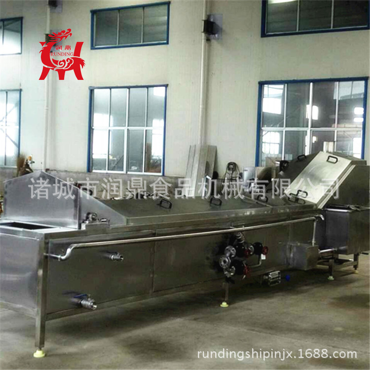 供应蔬菜蒸煮漂烫杀青护色机 速冻蔬菜杀菌灭菌生产流水线