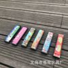 Metal double row cartoon small harmonica, toy for early age, training, early education, wholesale