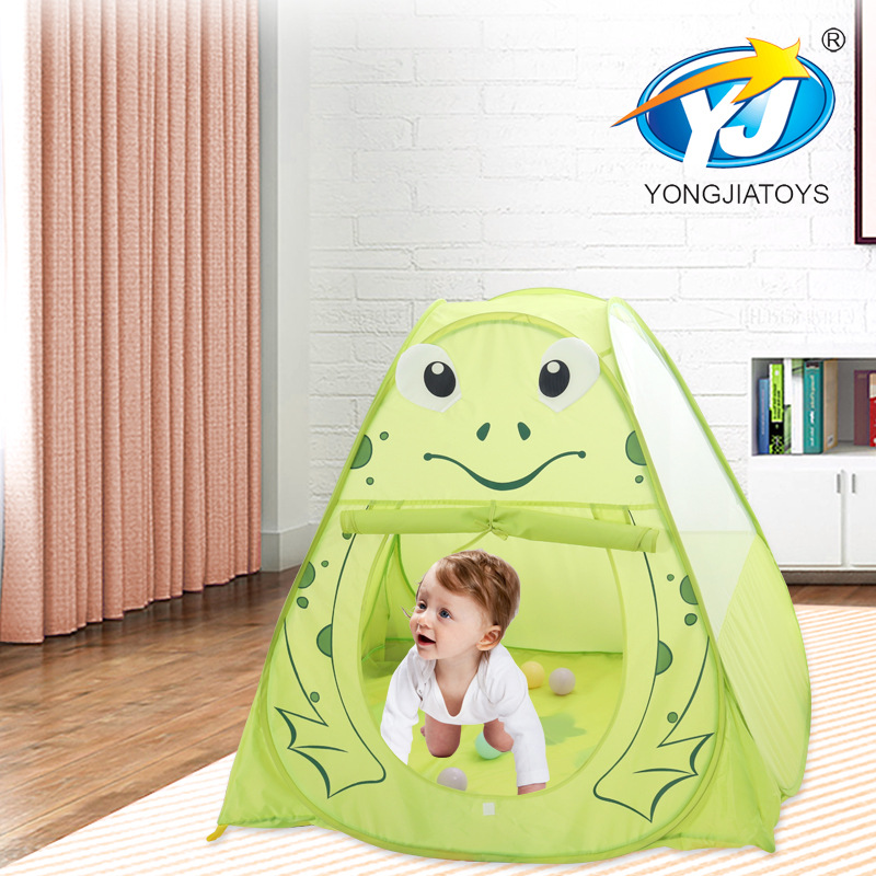 永佳儿童室内帐篷卡通蛙蛙游戏屋 薄纱趣味球池小窝礼品批发定制|ru