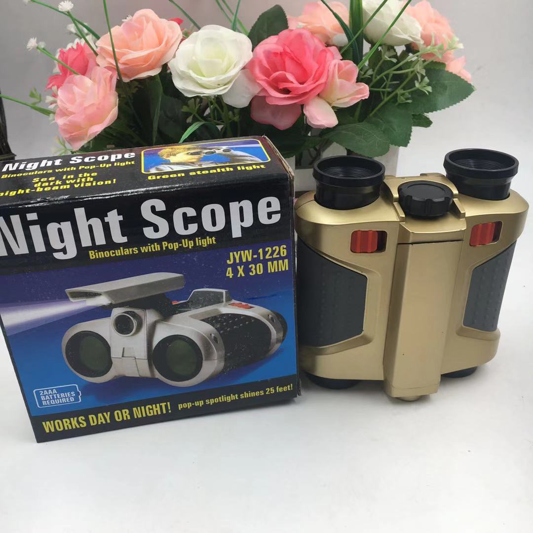 望远镜迷彩望远镜双筒男孩带灯光幼儿园小学生望远镜