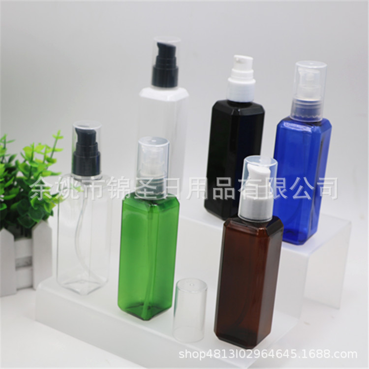 100毫升方形瓶配鸟嘴乳液瓶，洗发水、沐浴露乳液分装空瓶