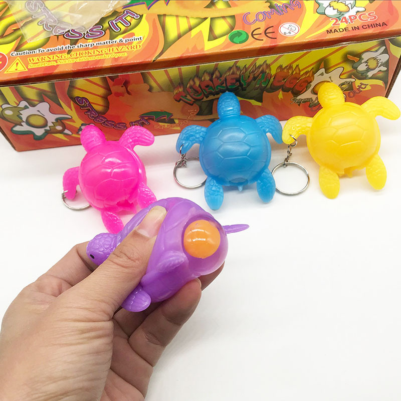 80g Weight Gold, Yellow Color Children Vent Ball Grape Ball Chicken Squeeze Music Decompression Ball Children's Toys 21