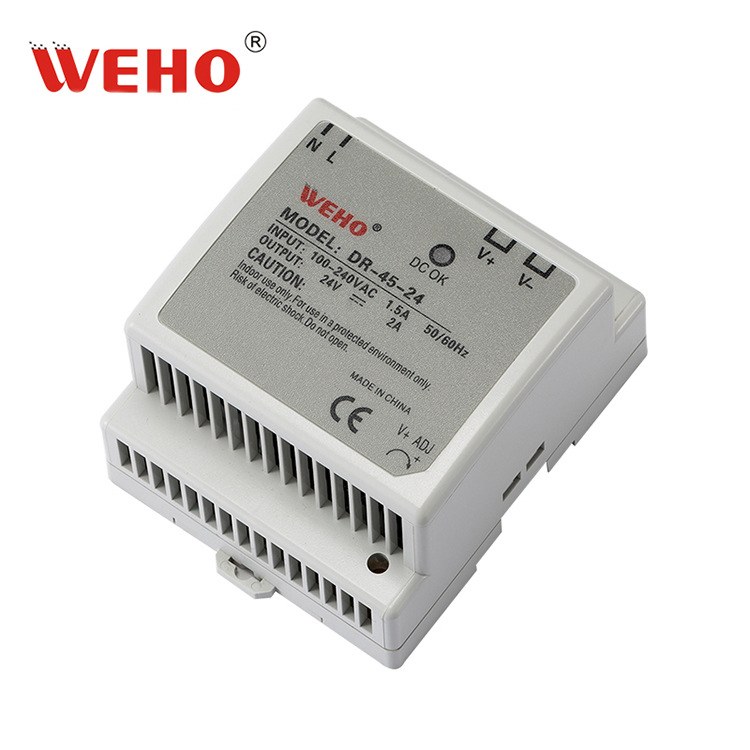 DR-45-24����ʽ���ص�ԴCEŷ����֤DC24V2A�����Դ45W���ص�Դ
