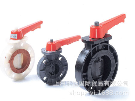 超纯蝶阀：ASAHI旭有/AV) HP-PVC/clean-PVC-把手式type57型蝶阀