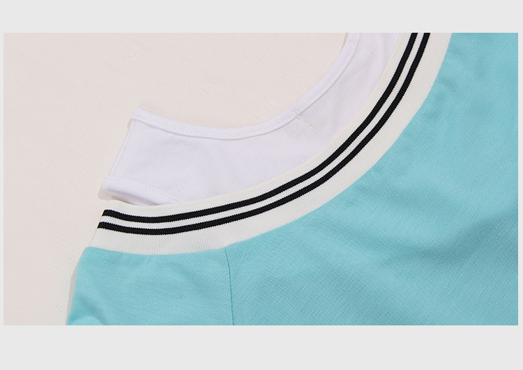 strapless long-sleeved slim fake two-piece T-shirt  NSJR19427
