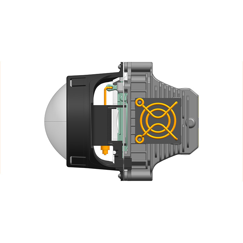 LED de doble luz lente coche LED faro coche de doble luz Modificación de lente faro resalte alto foco