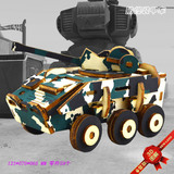 Бронированный автомобиль с лазером, деревянная реалистичная игрушка, трехмерная головоломка, 3D, DIY