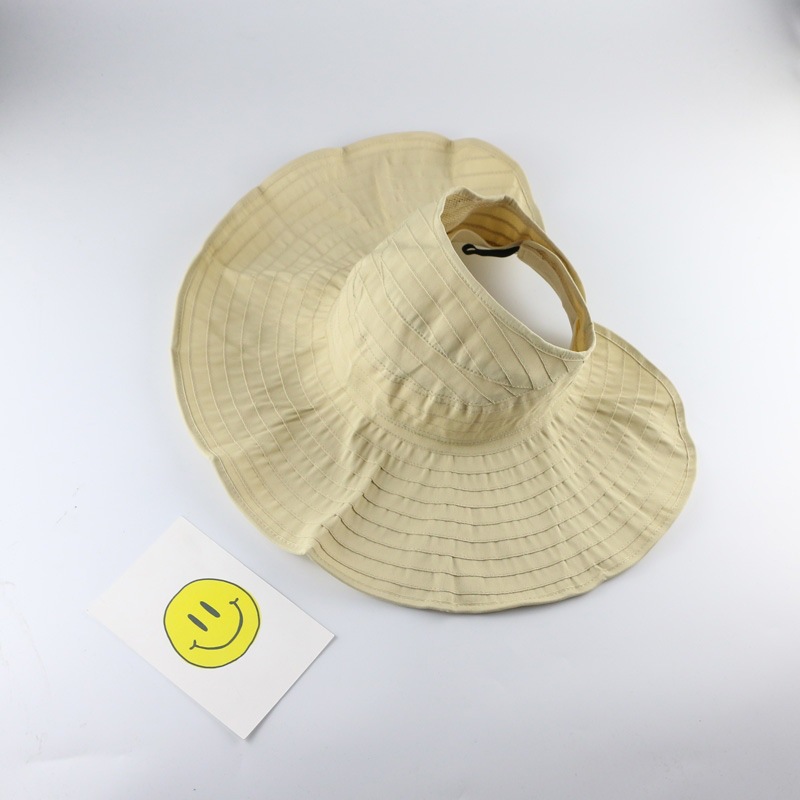 pleated empty top all-match hat NSTQ34719