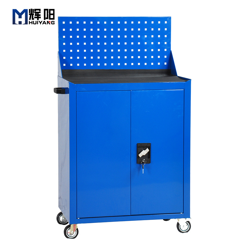 辉阳 轻型开门式工具柜储物箱工厂车间工位置物柜工具车HY-GJT005