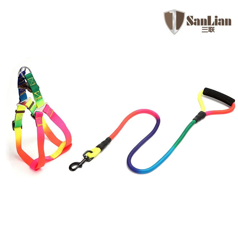 Sanlian прямые продажи ПЭТ Тяговый канат собака Тяговый канат Собака веревка красочный круглый канат ошейник