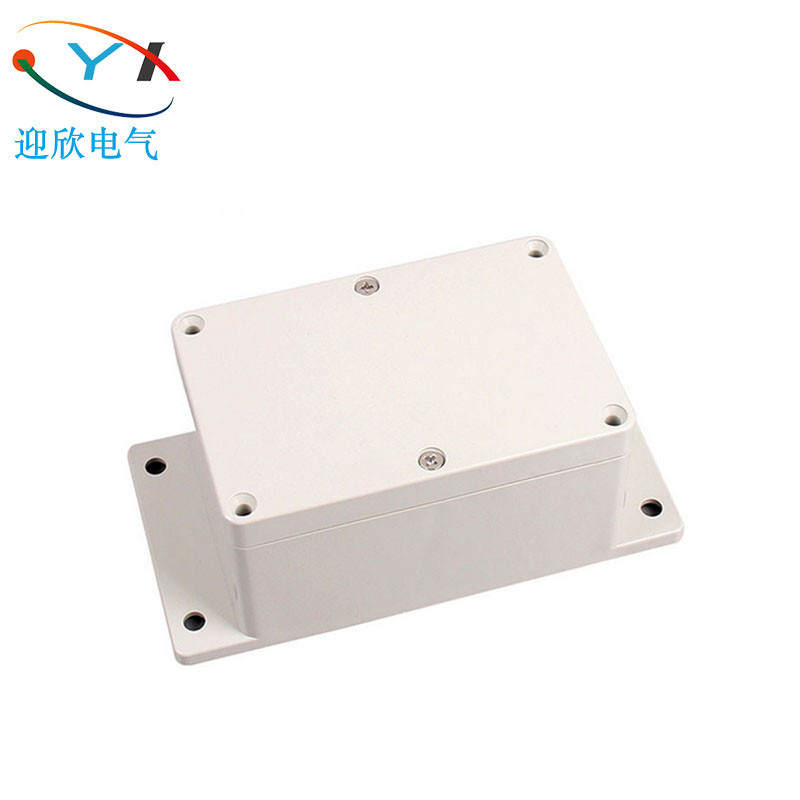厂家供应120*81*56mm带耳监控电源塑料盒户外电缆接线盒 塑胶盒
