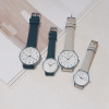 Retro trend quartz waterproof ultra thin watch for leisure suitable for men and women for beloved, Korean style, simple and elegant design, for secondary school