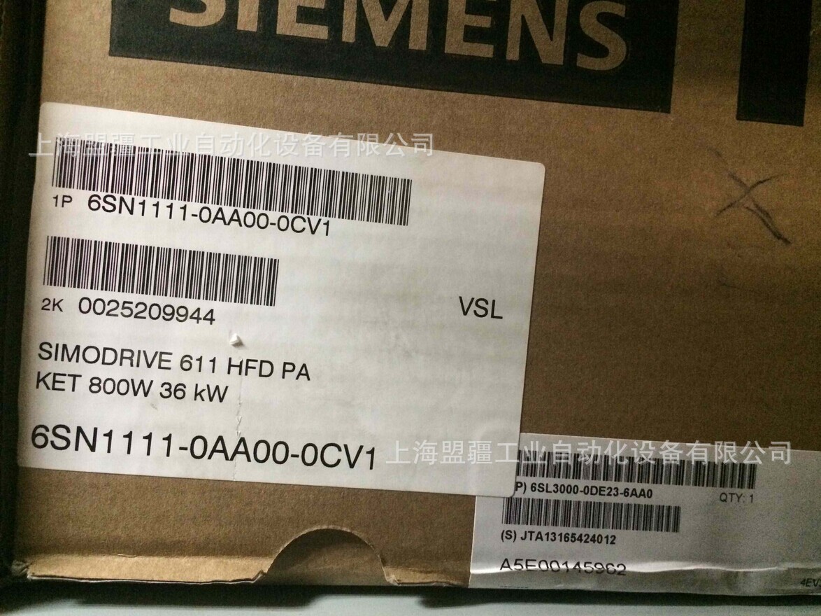 全新西门子6SN1111-0AA00-1CV1伺服模块6SN11110AA000CV1