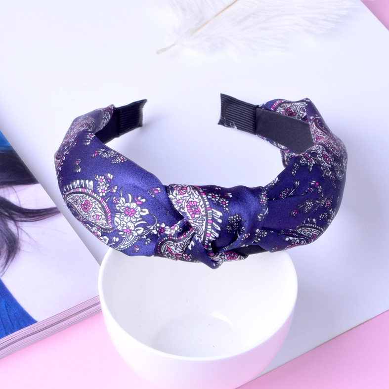 Cross-knotted Fabric Headband display picture 9