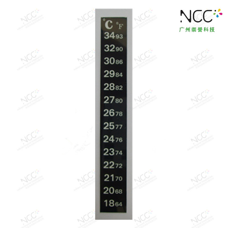 来样客制环保液晶变色温度贴片水族箱鱼缸宠物箱用测温温度贴片