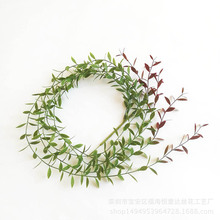 厂家批发新款仿真过江龙墙挂壁植物藤条 树叶藤条 树叶挂壁