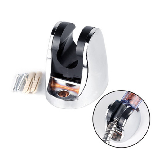 No-Drill Shower Head Mount, Nail-Free Bathroom Shower Spray Bracket, Adjustable Rain Shower Head Kit with Base