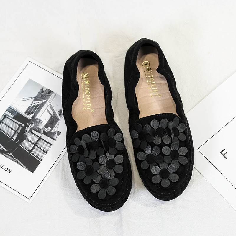 2023 otoño nuevos mocasines de estilo coreano versátil inferior suave enfermera zapatos de trabajo para mujeres embarazadas más tamaño zapatos de mujer 43