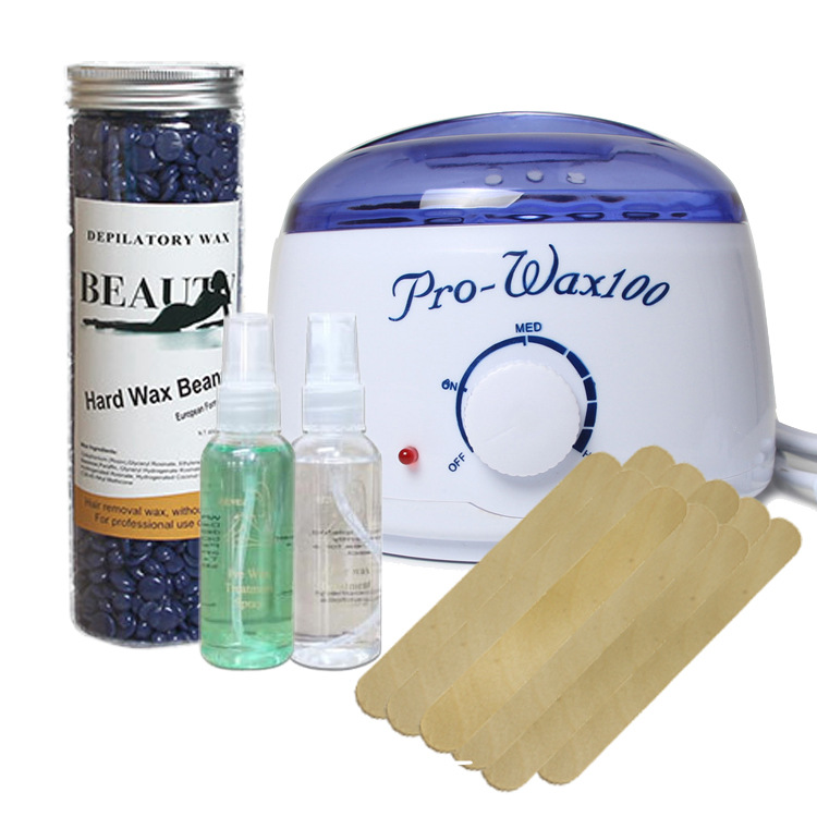 脱毛蜜蜡豆热蜡脱毛膏撕拉式私处全身阴毛面部腋下胡子男女士套装|ms