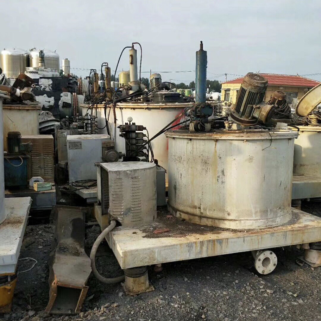 二手离心机，二手PGZ1600平板刮刀下卸料离心机，衬塑防腐离心机