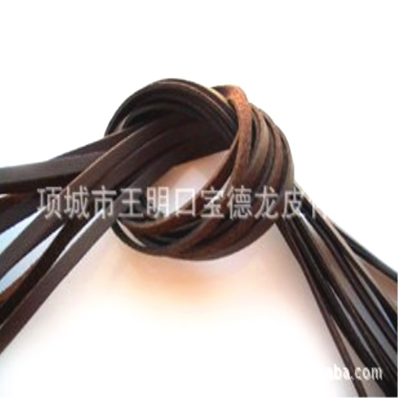 专业定各种牛皮绳方皮绳圆饰品绳环保牛皮手提带牛皮鞋带